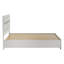 Ensemble de chambre à coucher Isadora blanc Queen 3 pièces avec tête de lit à panneaux, commode et table de chevet