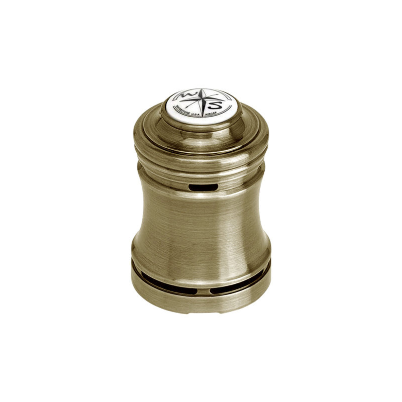 Traditional Single Port Air Gap, Antique Brass