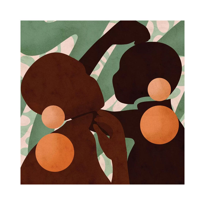 «Duality Square» par Reyna Noriega - reproduction imprimée, H 37 po x l 37 po x P 1,5 po, Toile tendue, Pas de tapis