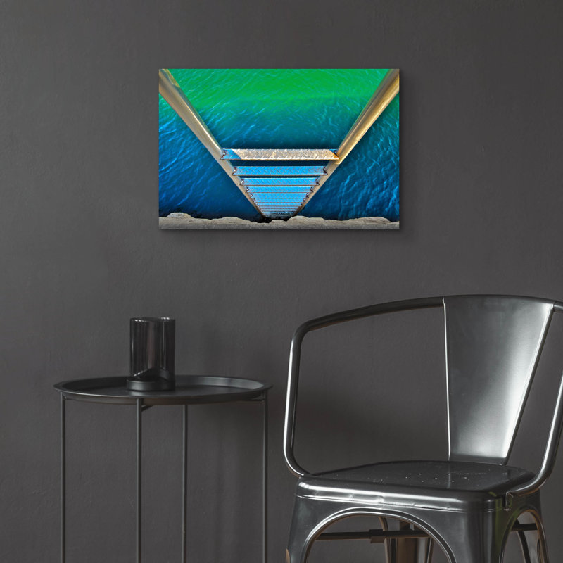 "Échelle de mer" par Verne Varona, H 16 po x l 24 po x P 0,2 po