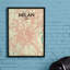 Milan City Map - No Frame Print-1849804756