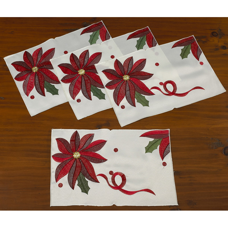 Polyester Floral Rectangle Placemat