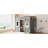 Twin Size House Loft Bed With Ladder-Gray+White Frame-493335886-493335887