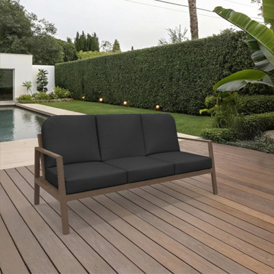 Ensemble de coussins de canapé Sunbrella® avec mousse à haute densité de 5 po, ensemble de 3 coussins de banc