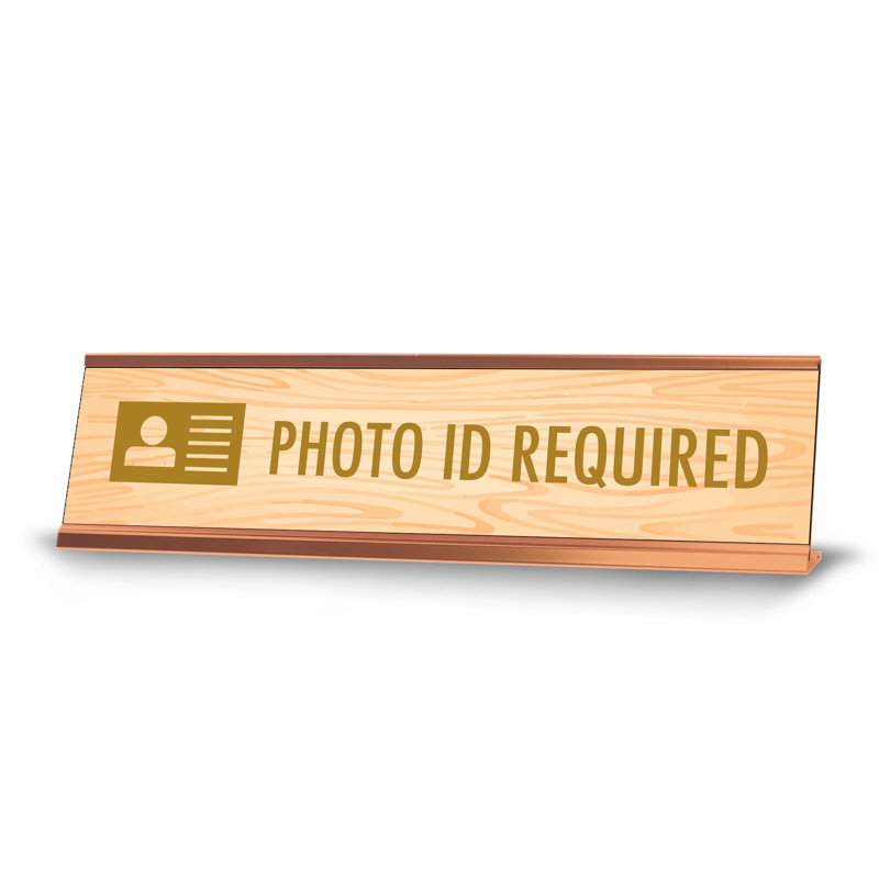 Plaque d'identité avec photo