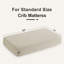 Ensemble de 2 draps-housse pour lit de bébé en coton mousseline double couche, housse de matelas pour tout-petit respirant-133651113-133651121