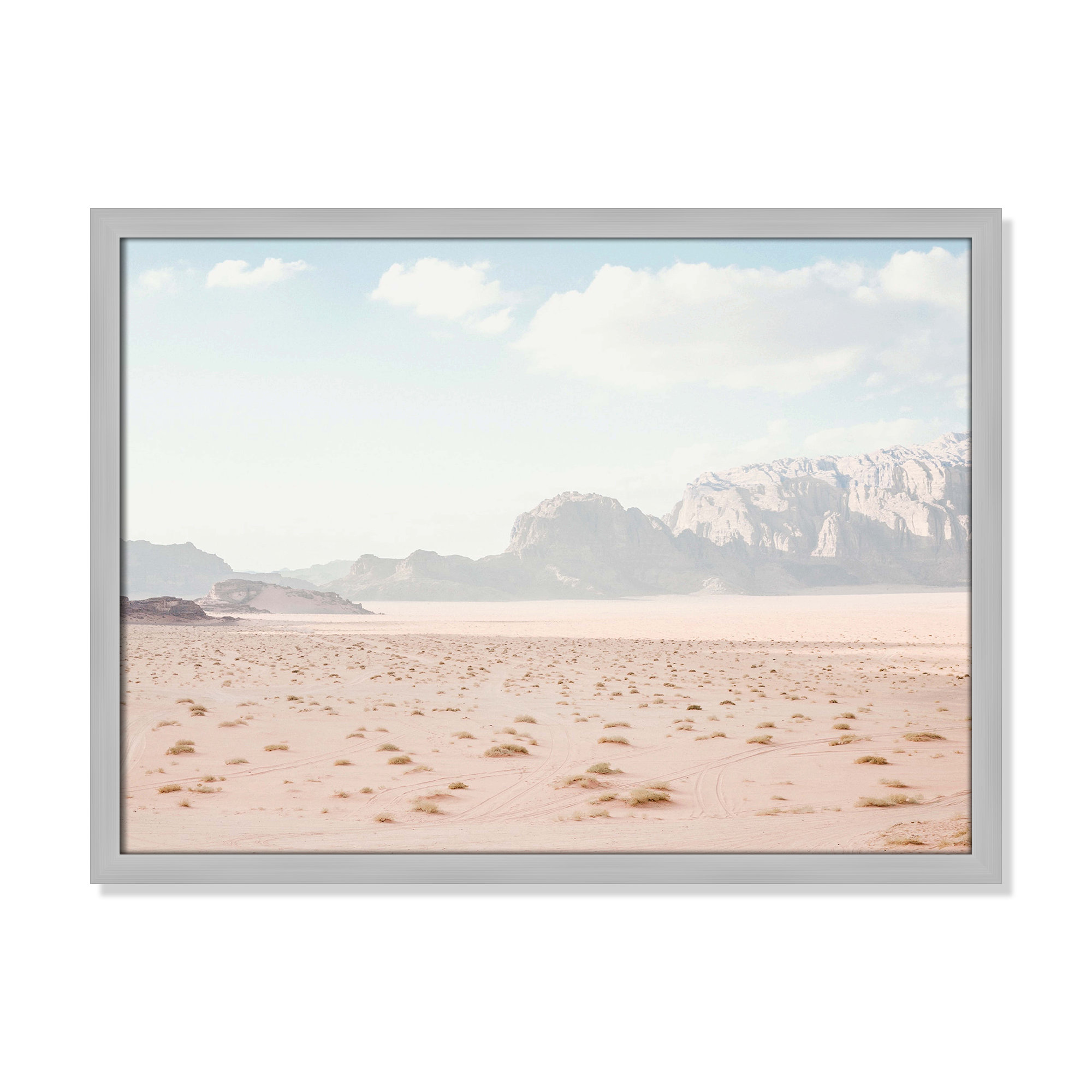 Tire Tracks by Leah Straatsma, Matte Silver Framed, 23" W x 17" H