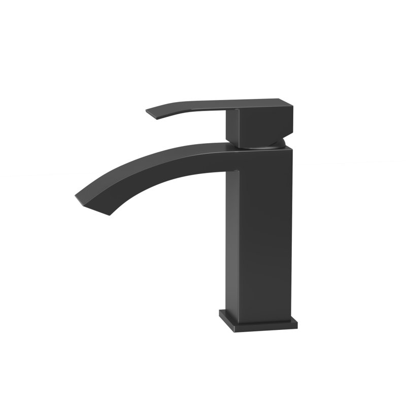 Bothwa Home 6.68" CUPC Certified Single Handle Bathroom Sink Faucet (Matt Black Finish), Matt Black