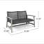Causeuse en bois et osier Hampton-1019554960