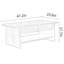 Table de bout double en noyer noir