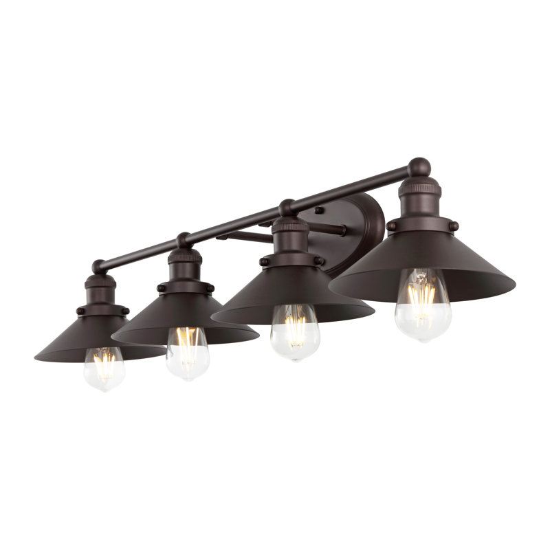 Éclairage pour meuble-lavabo en métal Bagatelle, Bronze frotté à l'huile, 4