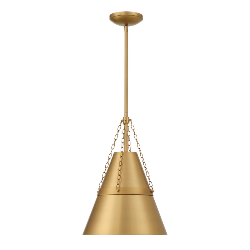 1 LIGHT PENDANT, Legacy Brass