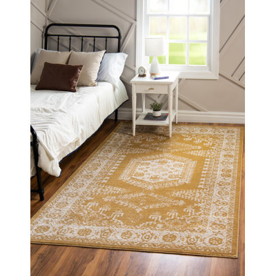 Tapis oriental terre cuite Vern