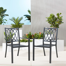 Powder Coated Steel Outdoor Stacking Dining Armchair