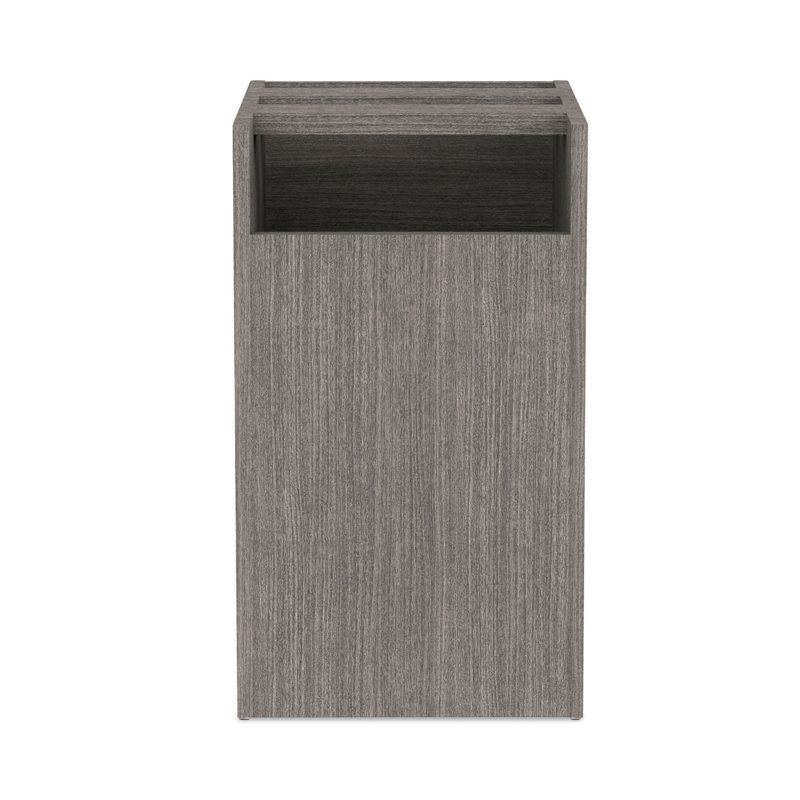 Gray Lockable 2-Drawer Legal Size Pedestal File Cabinet