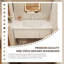 Meuble-lavabo mural 43,31 po crème avec miroir-705977681