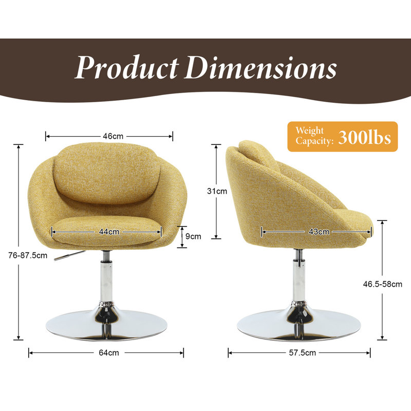 Beverli Accent Stool, Yellow