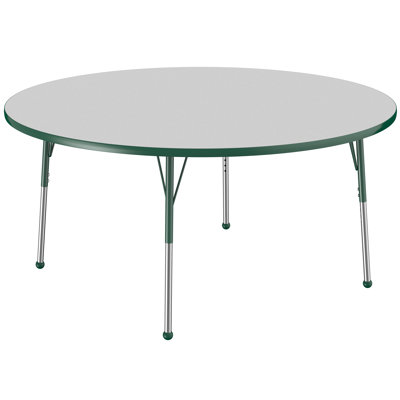 Round T-Mold Adjustable Height Activity Table