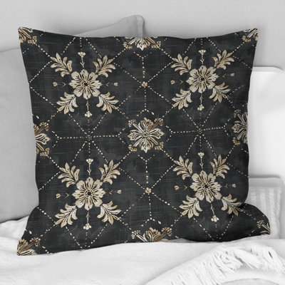 Dark Gray Farmhouse Charm IV - Country Pillow