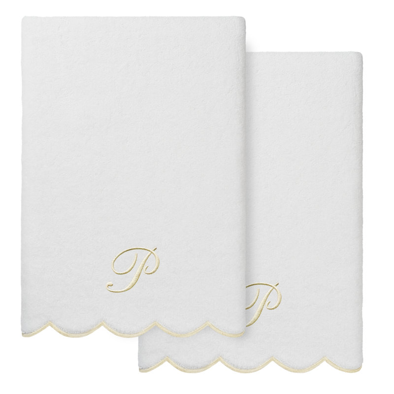  Ensemble de serviettes de bain personnalisables 100% coton turque ADORNIA 2PC, P, Serviette de bain - paquet de 2