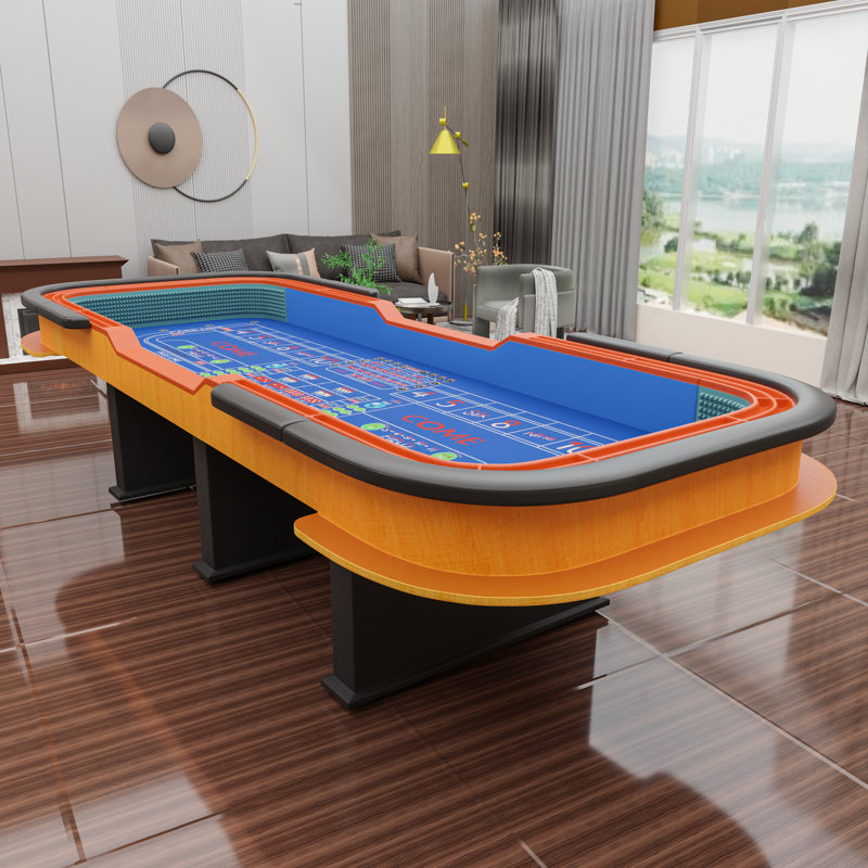 Color INO Design 10 - Player Foldable Craps Table, Blue