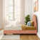 Avaah Solid Wood Panel Bed with Arch Headboard with 1 Drawer End Storage