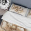 Blooming Beige Floral Design IV - Ensemble de housse de couette à motif floral - Microfibre de polyester-783260992
