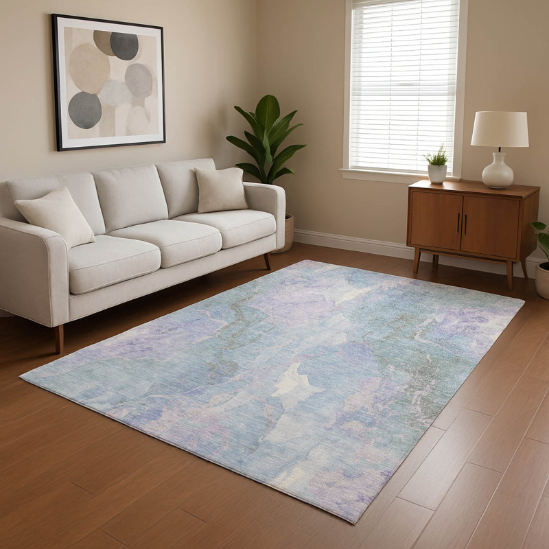Premium Machine Washable Verlin AMF1785 Abstract Rug, Rectangle 8' x 10'
