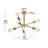Colebrook 17.1" W 6-Light Dimmable Chandelier with Adjustable Arms-220635735