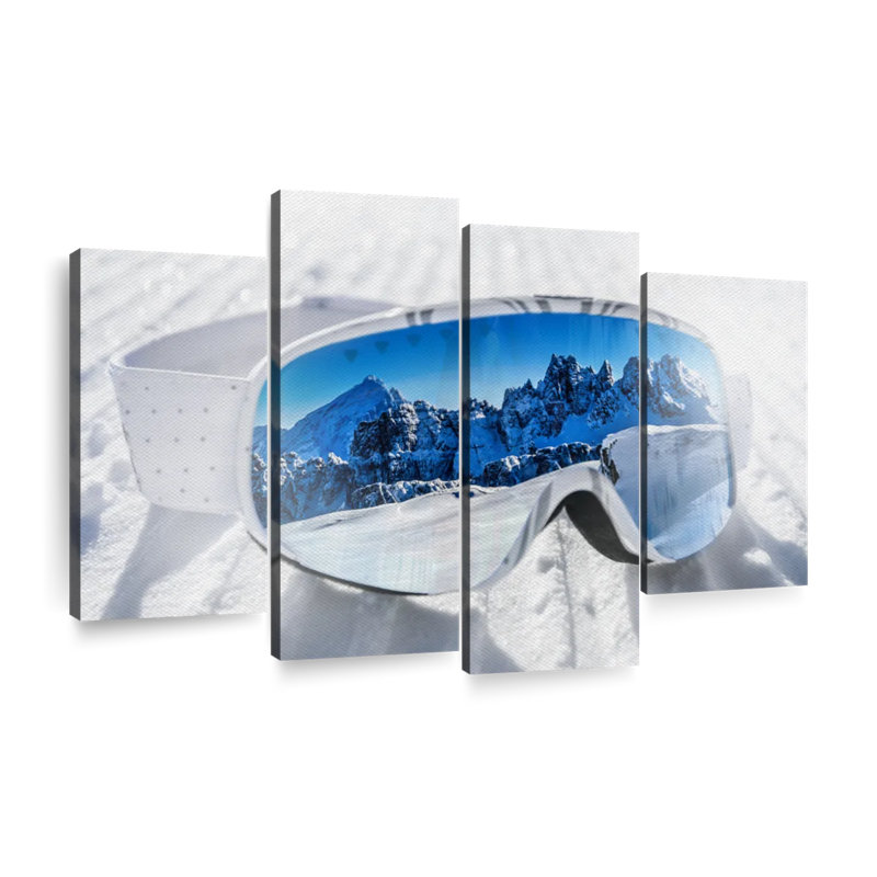 " Ski Goggles " 4 - Pieces, 22" H x 36" W x 1" D