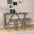 Bar Table Set With Power Outlet, Bar Table And Chairs Set, 4 Piece Dining Table Set, Industrial Breakfast Table Set, For Living Room, Dining Room, Game Room