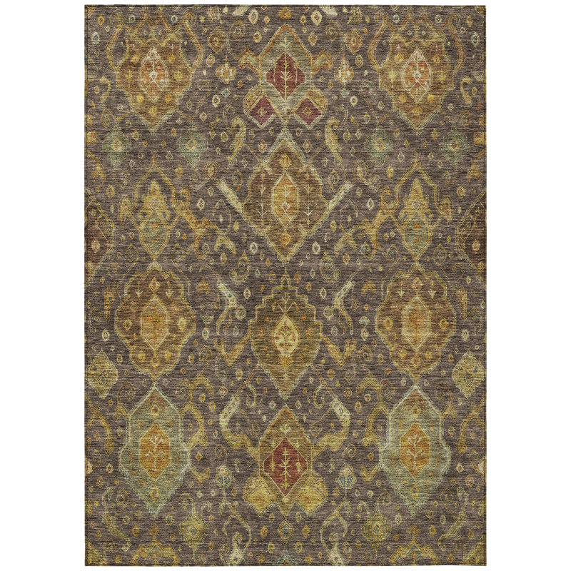 Machine Washable Indoor/Outdoor Chantille ACN2306 Global Rug, Rectangle 9' x 12'