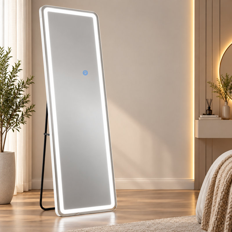 Miroir pleine longueur DEL, 63 po x 20 po