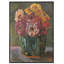 Summer Zinnias Framed Canvas Wall Art