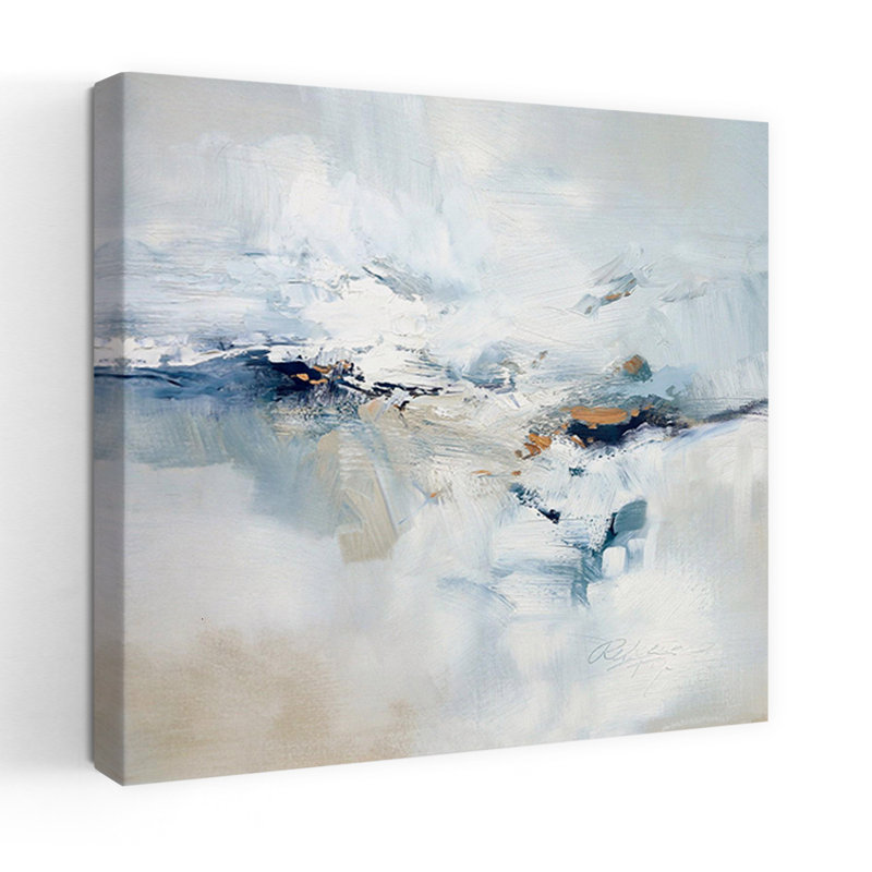 Icy Chill, art contemporain abstrait, H 36 po x l 36 po