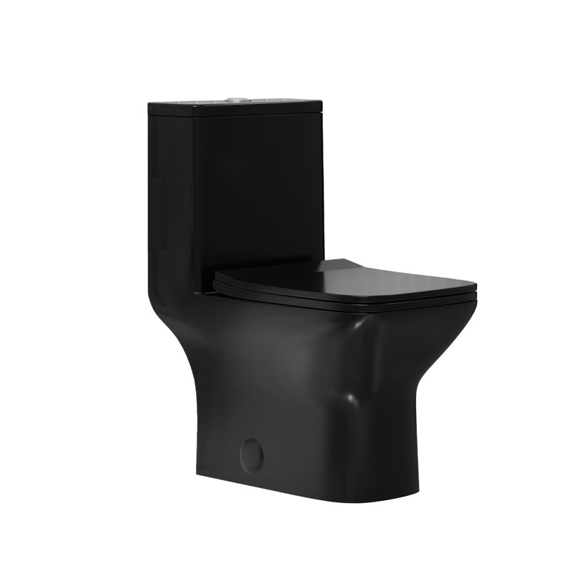 Toilette carrée une pièce à double chasse 1,12 / 1,6 GPF Carre