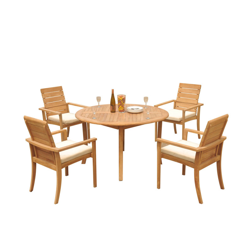 Algrave Outdoor 5 - Piece Teak Dining Set
