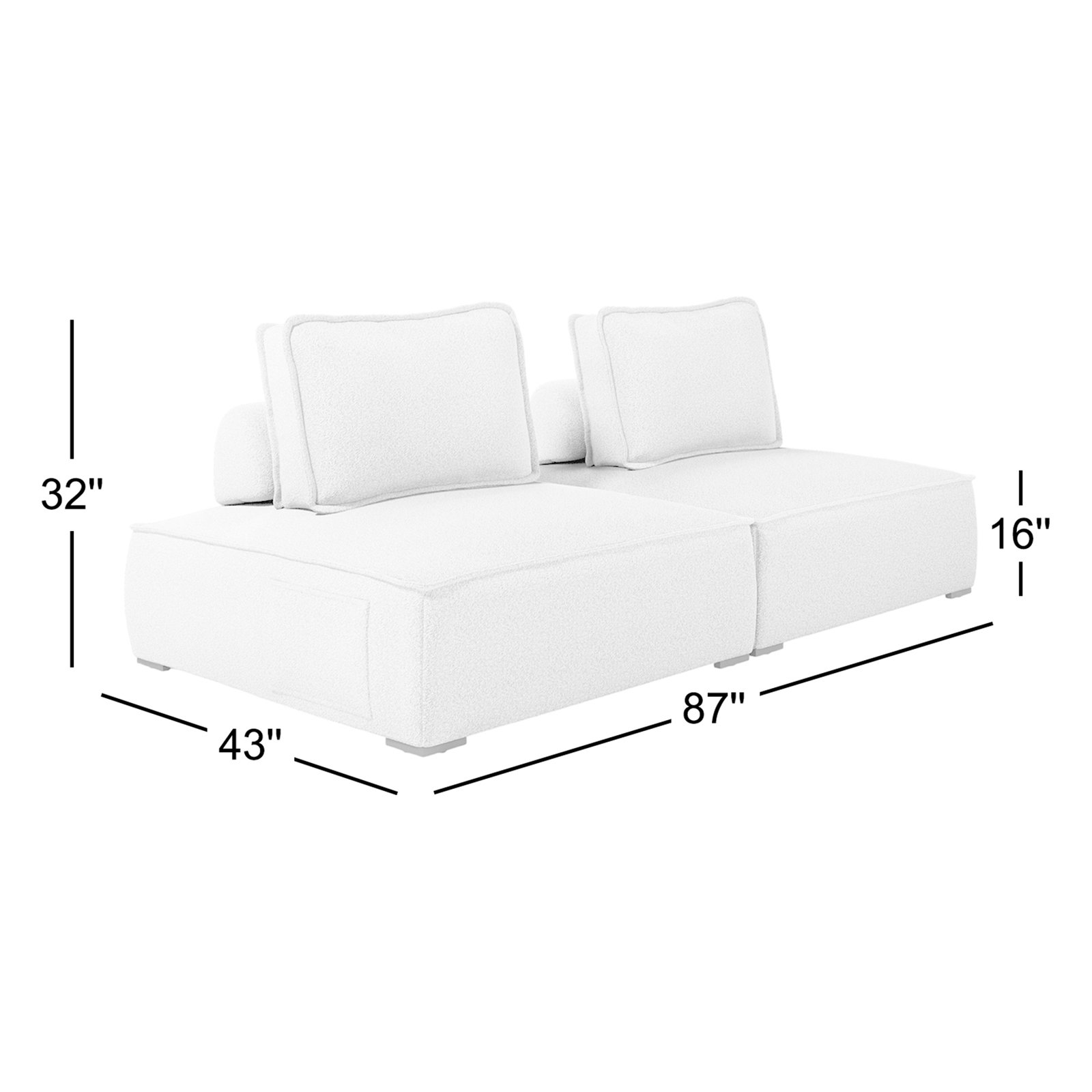 Mirri 87" Patio Sectional