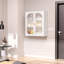 Armoire de salle de bain murale en métal H 27,6 "avec tablette réglable-990893473
