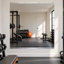Ensemble de miroirs muraux pleine longueur rectangulaires pour gym à domicile et en verre trempé