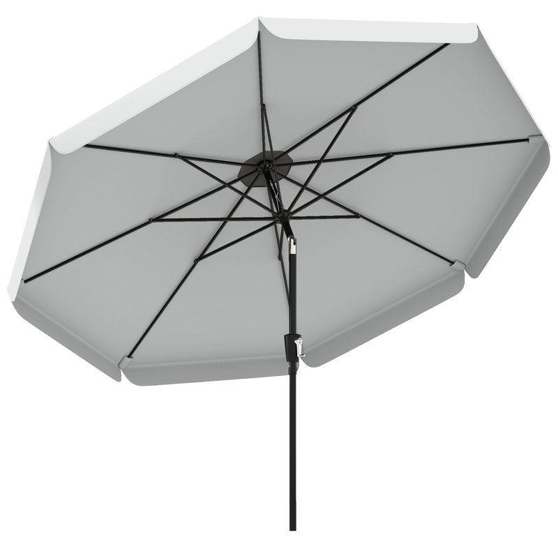 295cm Market Parasol, Grey