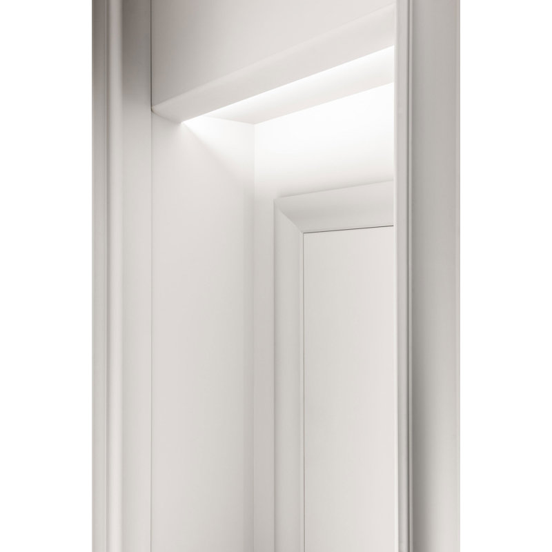 2 in x 7-1/8 in x 78-3/4 in Primed White Plain Polyurethane Crown Moulding