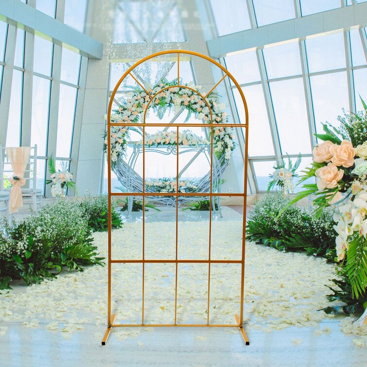 Gold Wedding Stand Arch Backdrop Party Decor