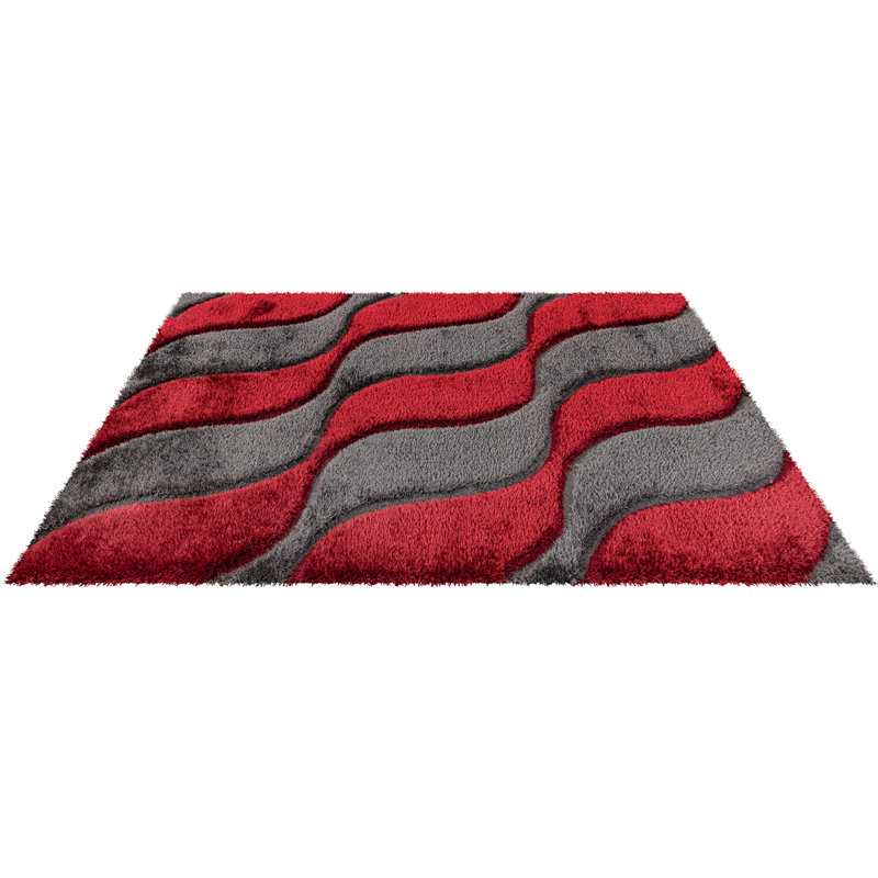 Buron Geometric Shag Indoor / Outdoor Area Rug, Rectangle 200 x 290cm