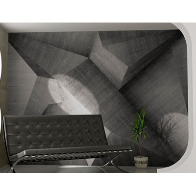 Abstract Concrete Blocks 1.93m x 250cm Wallpaper