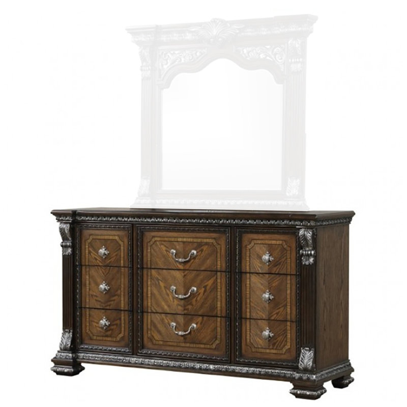 Commode 9 tiroirs Waldrews, Espresso