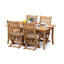 5 Pcs Grade-A Teak Wood Dining Set: 60" Rectangle Table And 4 Warwick Reclining Arm Chairs #11Wa1304-1521694696-1543347487