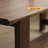 Modern thick board black walnut table-1025871921
