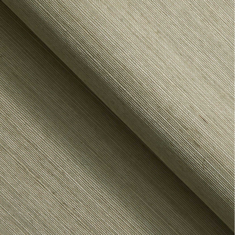 Sisal Monochromatic Authentic Grasscloth Wallpaper, Green