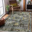 Wool Geometric Area Rug in Gray-364079567